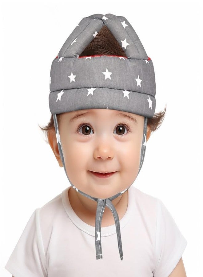 DAGDIYA Baby Safety Helmet - Infant & Toddler Head Protector for 6-18 Months, Adjustable Protective Cap, Child Safety Head Guard (Grey) - Image 1