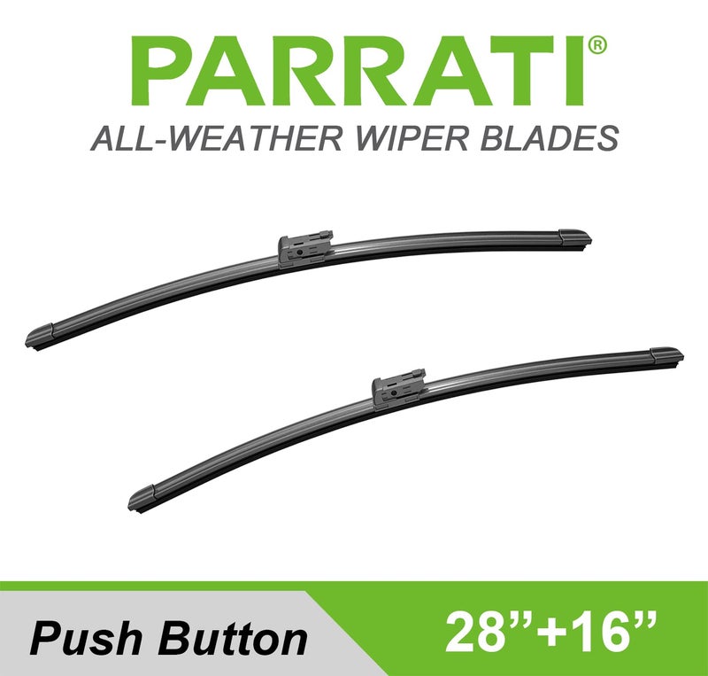 PARRATI® 28 Inch & 16 inch of High Performance Premium All-Season Automotive Replacement Front Windshield Wiper Blades for Toyota Prius Prius AWD-e Prius Prime,Easy DIY Install (Set of 2) - Image 2