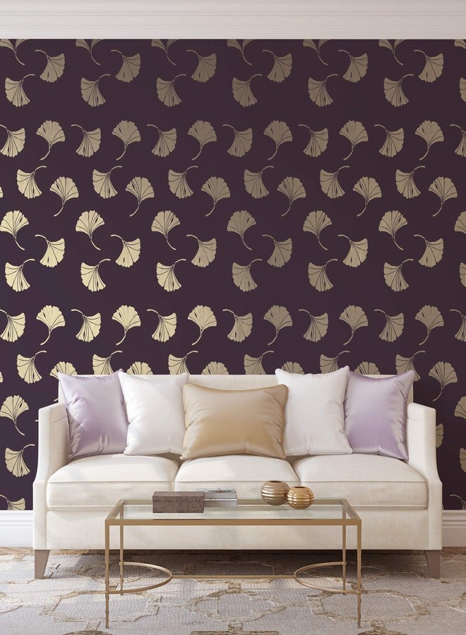 Stencil Revolution Ginkgo Pattern Wall Stencil - Wall Stencil Ideas, Ginkgo Stencil, Use for Wallpaper Look - Image 5