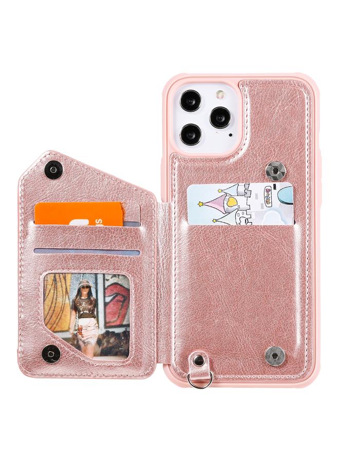 Zaboon Case For iPhone 12 Pro Max Zipper Double Buckle Shockproof Protective Case with Stand & Photo Holder & Wallet Function - Image 4