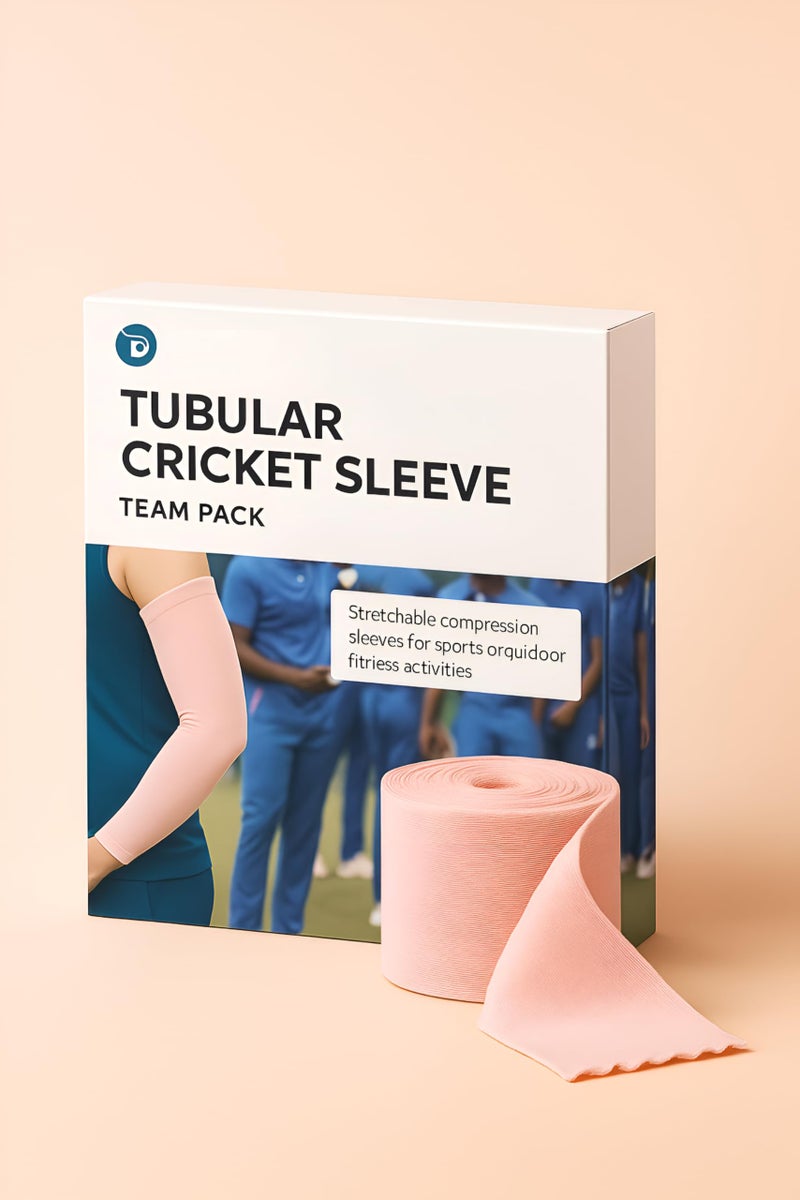 DipNish Cotton Arm Sleeve For Cricket Tubular Cricket Sleeve Sun Protection Arm Sleeves For Men & Women 5M Roll - Image 3