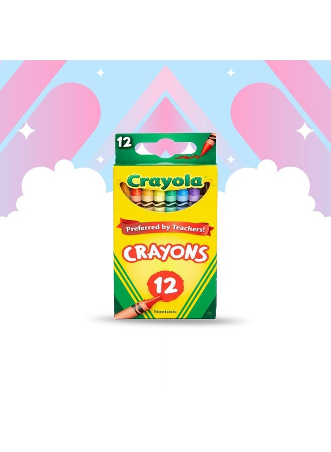 Crayola Peggable Crayons 12 Ct assorted (Multicolor) | Crayons are designed with a focus on true color | smoothness, and durability | Ages 3+ - Image 3