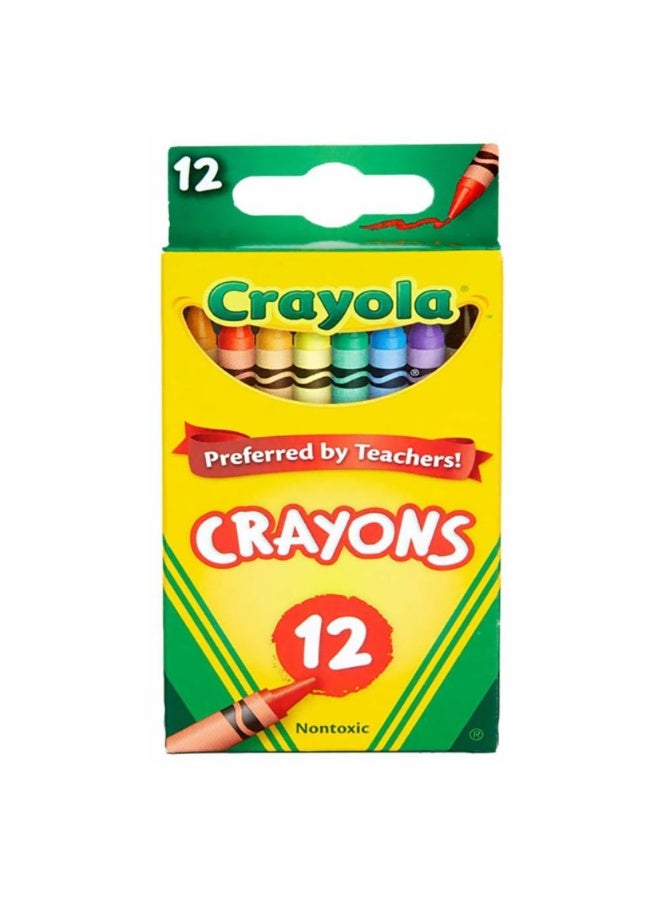 Crayola Peggable Crayons 12 Ct assorted (Multicolor) | Crayons are designed with a focus on true color | smoothness, and durability | Ages 3+ - Image 1