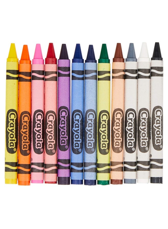 Crayola Peggable Crayons 12 Ct assorted (Multicolor) | Crayons are designed with a focus on true color | smoothness, and durability | Ages 3+ - Image 4