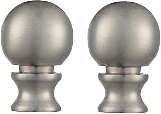 Ciata Ciata Lighting 1-1/2-Inch Brushed Nickel Ball Lamp Finial (2 Pack)  - Image 1