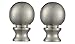 Ciata Ciata Lighting 1-1/2-Inch Brushed Nickel Ball Lamp Finial (2 Pack)  - Image 2