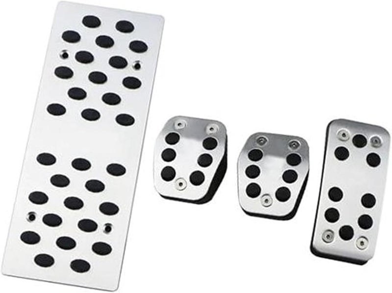 DEMULAX Stainless Steel Pedal Pad Set for Focus MK2 - Image 1