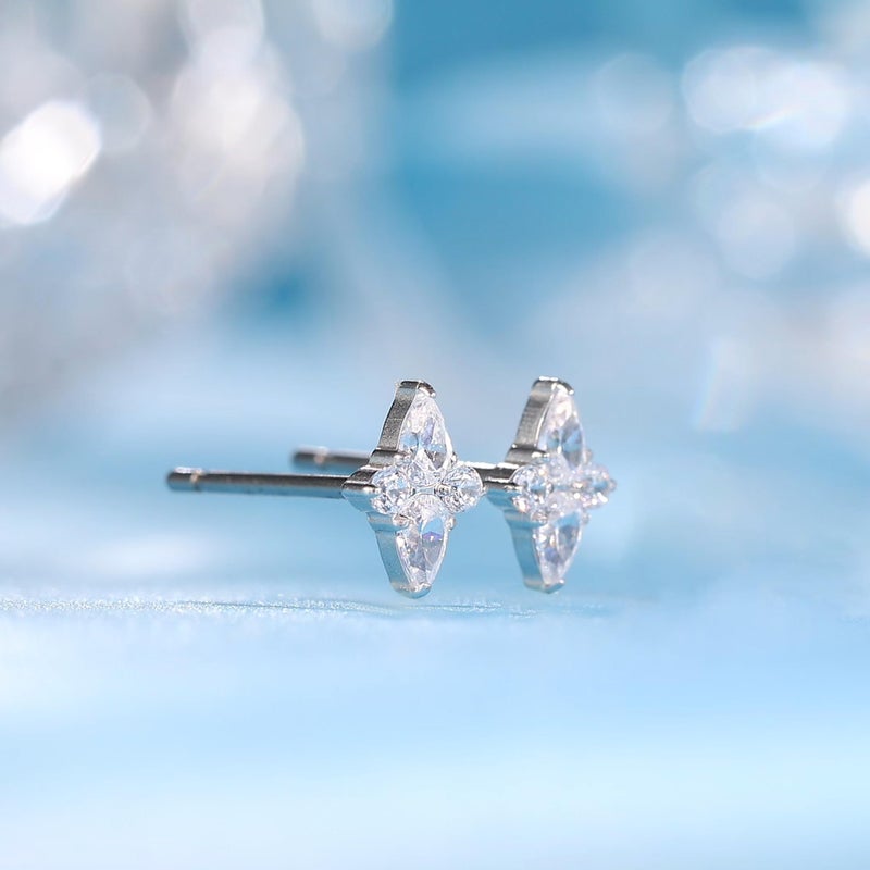 Limerencia F136 Pure Titanium Hypoallergenic Implant Grade Studs, G23 Small Dainty Cubic Zirconia Earrings for Women's Sensitive Ears - Image 5