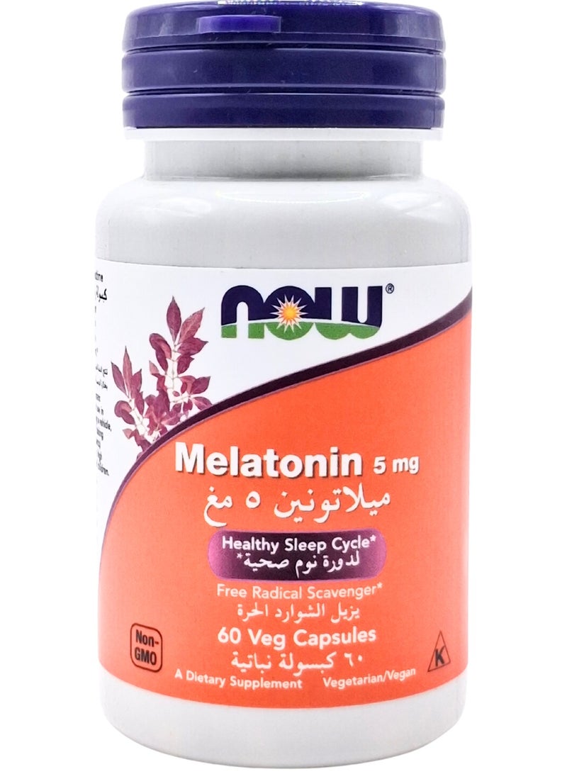 Now Melatonin 5Mg capsules 60'S