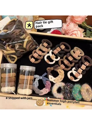High -elastic rubber band 86 hair circular set gift package new simple head -tie the bracelet high elastic high elastic durable hair rope head rope - pzsku/Z11A5AA818166F0D05BF0Z/45/_/1737690949/15b249c6-d445-4b5a-8caf-ff90c1307c98