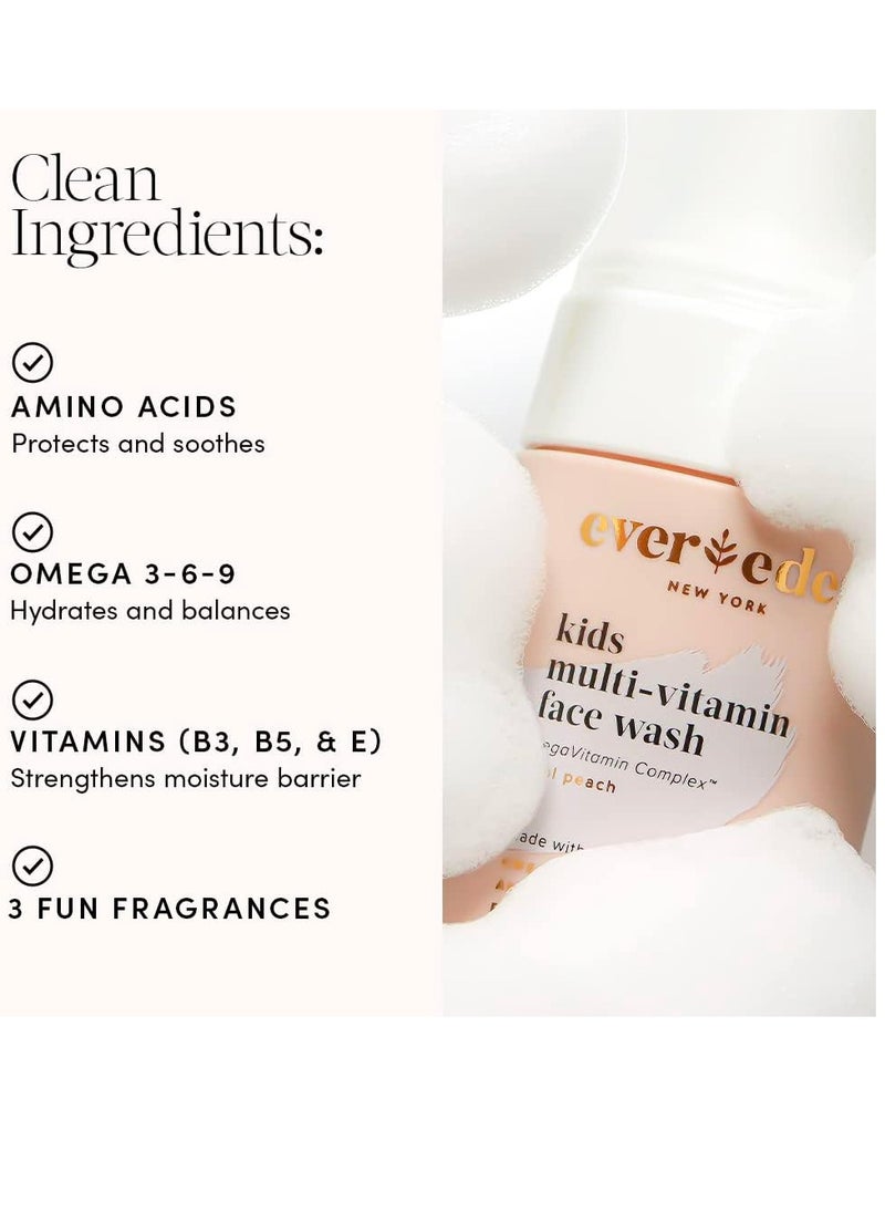 Evereden Evereden Kids Face Wash: Melon Juice, 3.4 fl oz.| Adorable Terry Spa & Makeup Headband | Gentle Kids Skin Care | Non-toxic and Safe Ingredients for Sensitive Skin | Multi-Vitamin Skin Care for Kids  - Image 2