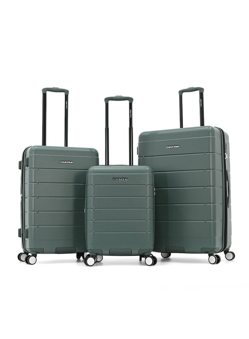 Calvin Klein 3-Piece Hardshell Luggage Set with Spinner Wheels, TSA Lock - Expandable Suitcase Trolley for Travel - Image 1