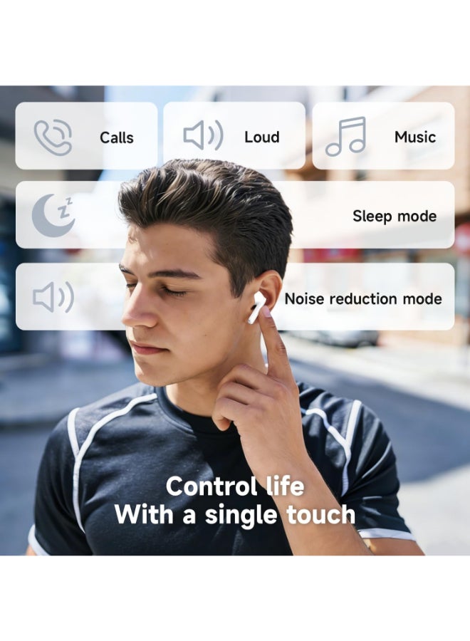 HONOR CHOICE Earbuds X7e Active TWS | 38H Battery | Bluetooth 5.4 | 12.4mm Bass Driver | Dual Device Connection | IP54 Splash Resistant | White white - Image 5