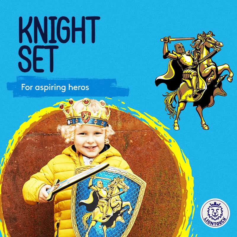 Liontouch 29400LT Knight Costume Toy Set for Kids | Gift Set with A Sword and Shield in Foam - Image 2