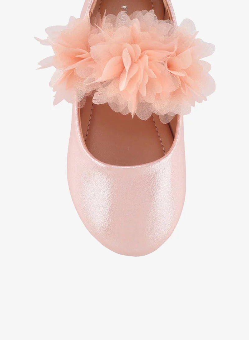 Flora Bella By Shoexpress Girls Floral Applique Ballerina Shoes Ramadan Collection