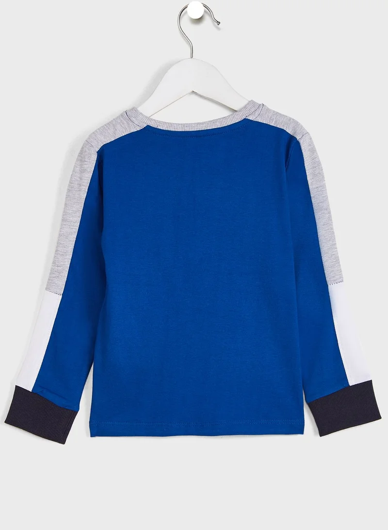 Ripples Round Neck Full Sleeves T-Shirt