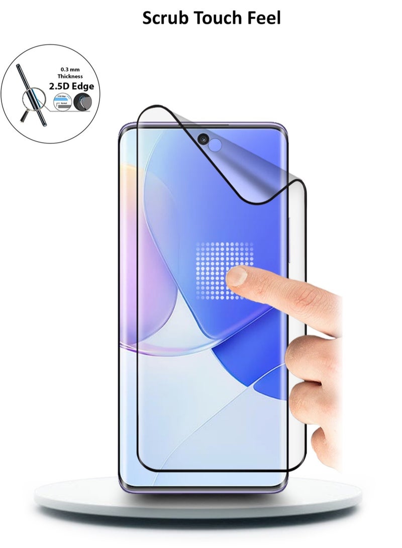 دبليو تيك لاصقة حماية شاشة سيراميك لهاتف هواوي نوفا 9 6.57 بوصة شفاف / أسود - Image 3