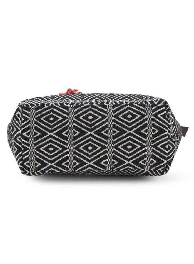 NEPRI Office Essential Tote Bag | Stylish Tote Bags for Office Use | Purse for Women | Vegan Leather & Jacquard Fabric Handbag with Double Handle Shoulder Strap| Daily & Travel Use | WBT-016-12 - Image 2