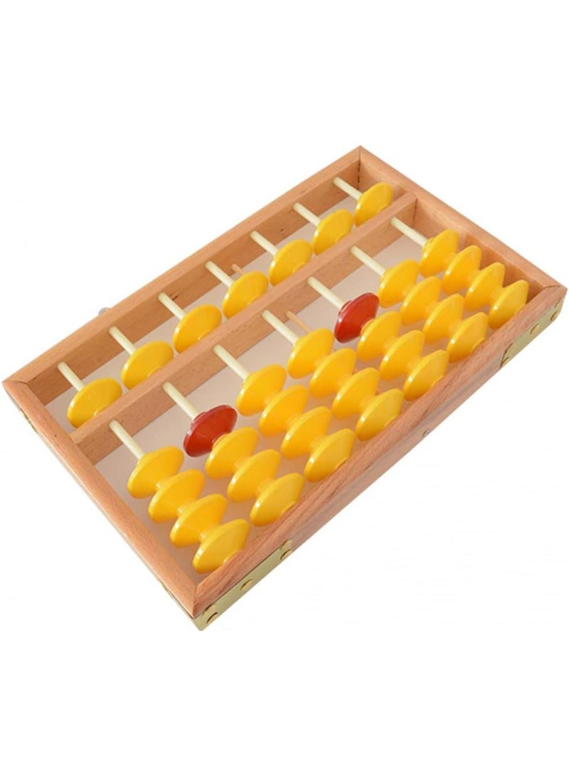 Y&D 7 Column Non-Slip Hanging Wooden Abacus Chinese Soroban Educational Tool Mathematics - Image 5