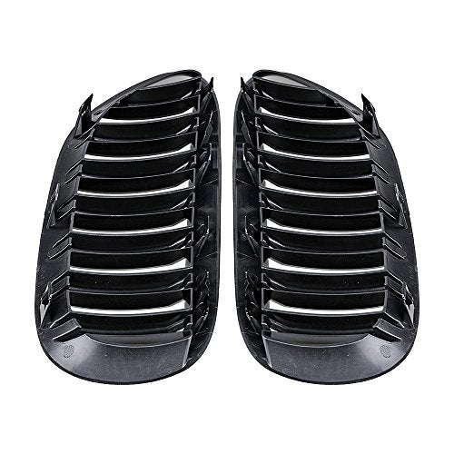 Amope AMOPA CORP Left and Right Front Kidney Sport Double Line Grille Grill Compatible with 2004-2010 BMW E63 E64 650i 650Ci 645Ci M6 2DR (Glossy Black) - Image 5