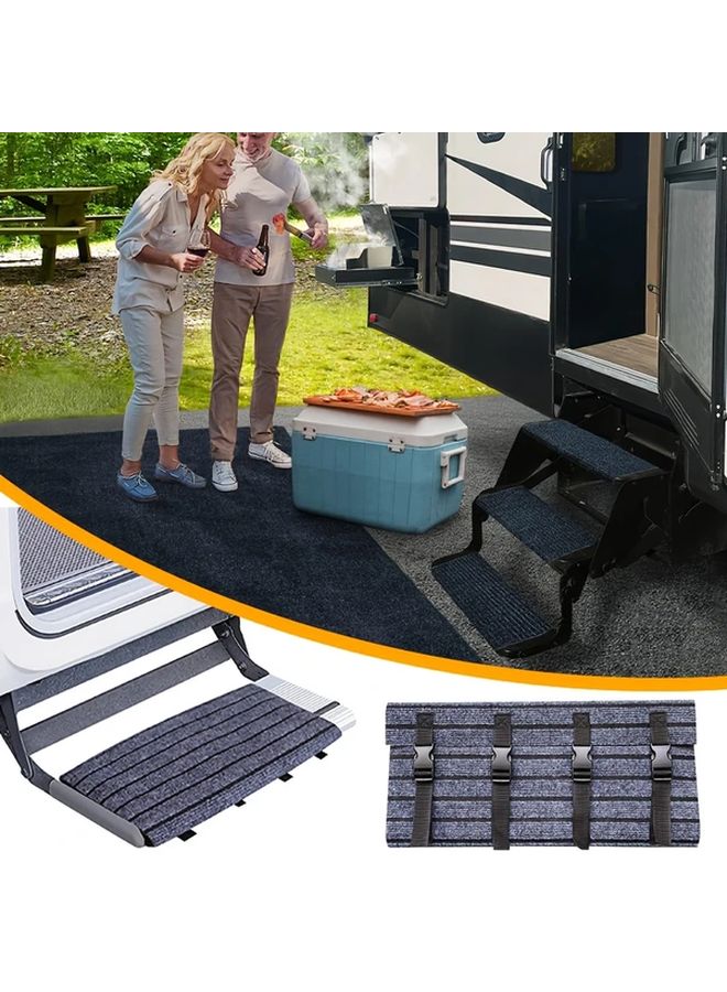 1pc Portable Foldable RV Step Anti Slip Pads with Buckle Closure Durable Easy Clean - Image 4