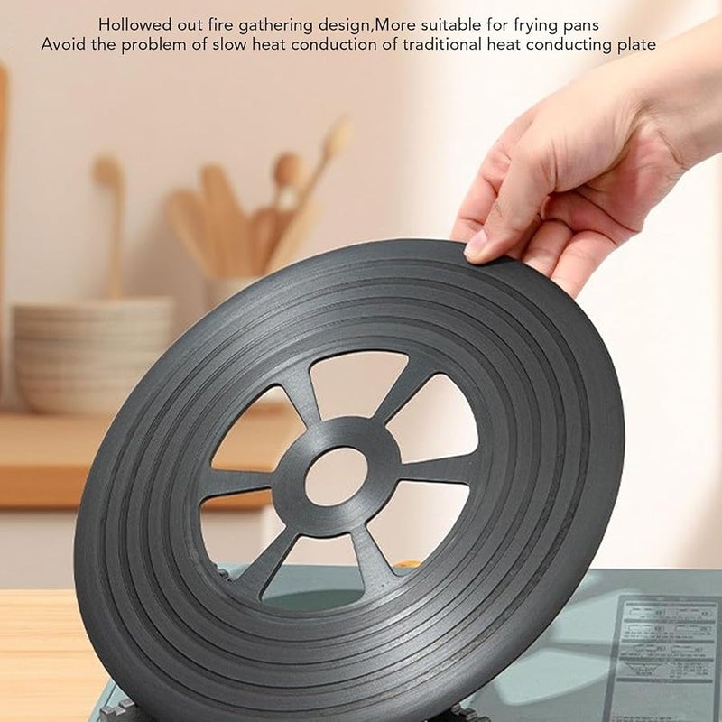 9.8 Inch Aluminum Alloy Heat Diffuser Plate With Removable Handle For Gas Stove - Image 4