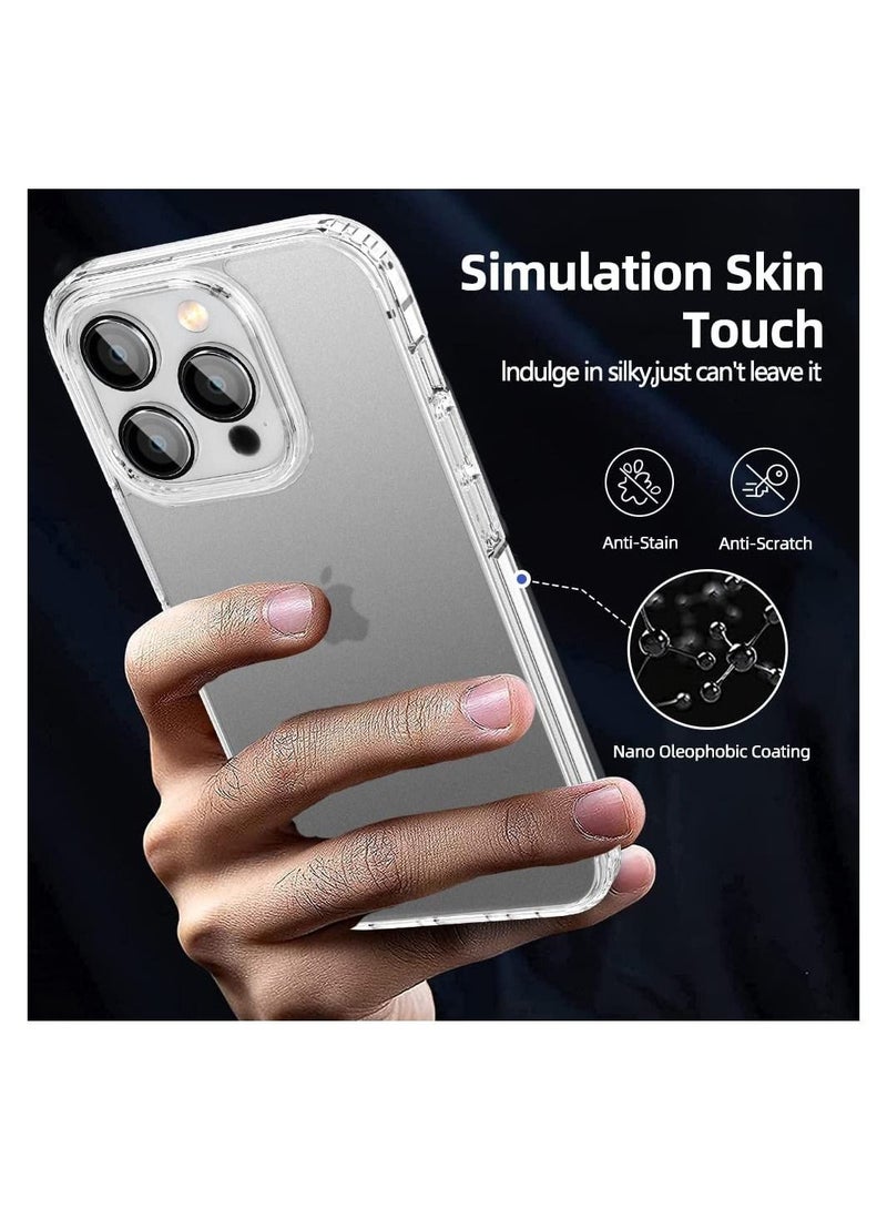 ELTRAZONE iPhone 14 Pro Max Case Frosted Translucent Thin [Military Grade Drop Protection]Anti-Drop Hard PC Back with Soft Silicone Edge Slim Protective Cover - Image 2