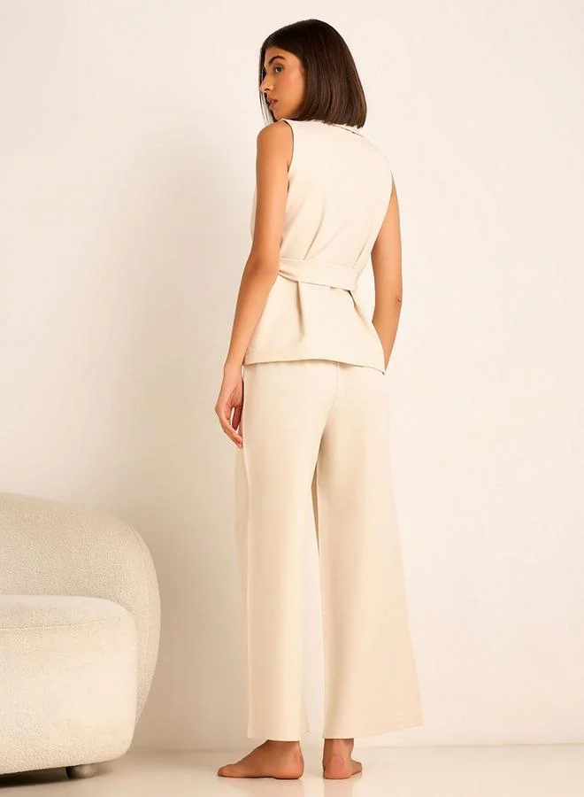 Splash FAV  Twill Set Waistcoat With Pants for Women | Best Price UAE