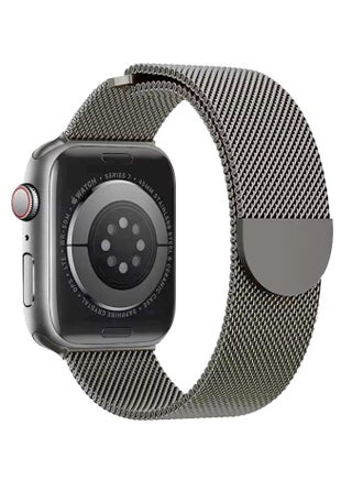 لساعة Apple Watch Series 10 مقاس 46 مم، متوافق مع سوار Apple Watch مقاس 49 مم و45 مم و44 مم و42 مم، سوار معصم بديل من المعدن والفولاذ المقاوم للصدأ لساعة Apple Watch Series 9 و8 و7 و6 و5 و4 و3 وUltra و2 Ultra باللون الأسود والفضي والرمادي - view 2
