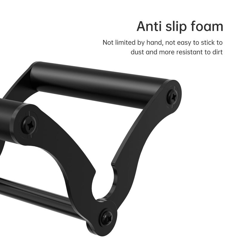 AimiDream V Bar Landmine Handle Attachment for Barbell Bar, Solid Multi-Grip Landmine Handle Attachment with Non-Slip Rubber Handle, Fits Olympic Bars Strength Training Bars,Black - Image 4