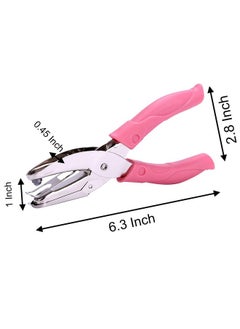 1 Pack 6.3 Inch Length 1/8 Inch Diameter Of Circle Hole Handheld Single Paper Hole Punch Puncher With Pink Soft Thick Leather Cover (Middle Circle 1/8 Inch) - pzsku/Z11A6AAEB2E14A4F0B861Z/45/_/1724479565/6a8a5454-dc3c-4da3-97e6-38d6493361f8