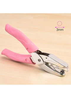 1 Pack 6.3 Inch Length 1/8 Inch Diameter Of Circle Hole Handheld Single Paper Hole Punch Puncher With Pink Soft Thick Leather Cover (Middle Circle 1/8 Inch) - pzsku/Z11A6AAEB2E14A4F0B861Z/45/_/1724479567/7fef467c-85b9-4802-be76-d15bebbe63a6