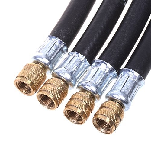 BCP 4 Pcs 160mm Flexible Extension Tire Valve Adaptor for Truck Bus - Image 3