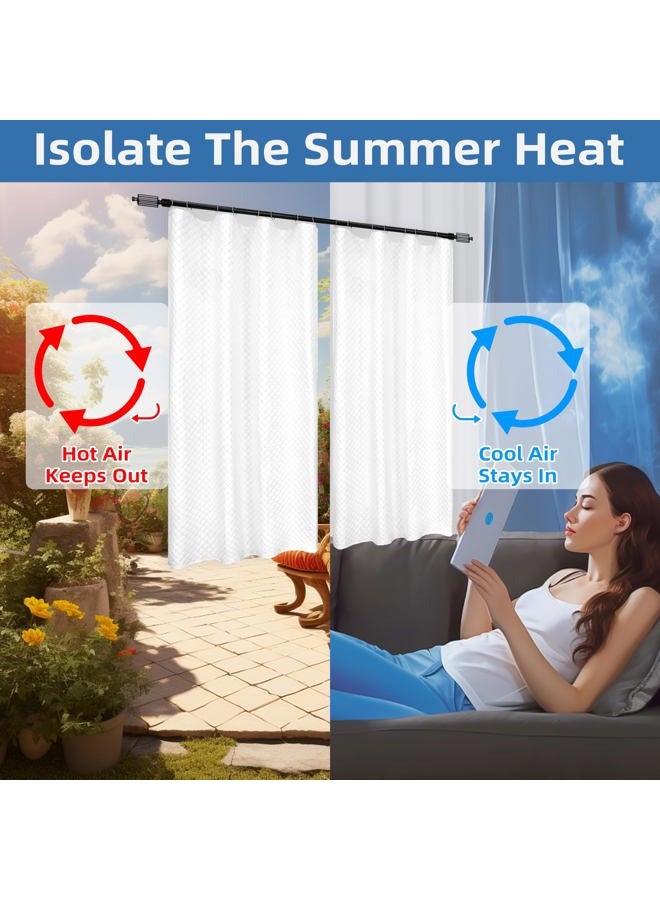 DriftAway Soundproof Thermal Insulated Curtain Liner for Bedroom Room Darkening Light Blocking Quilted Thermal Liner for Cold and Heat Blocking Sound Dampening 2 PCS Each Size 50 Inches by 80 Inches - Image 4