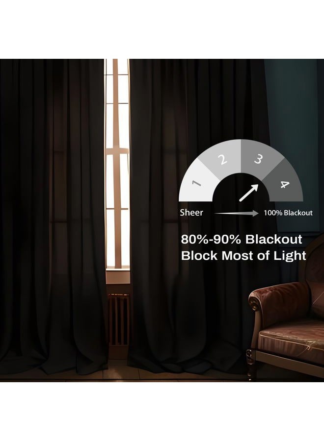 DriftAway Soundproof Thermal Insulated Curtain Liner for Bedroom Room Darkening Light Blocking Quilted Thermal Liner for Cold and Heat Blocking Sound Dampening 2 PCS Each Size 50 Inches by 80 Inches - Image 3