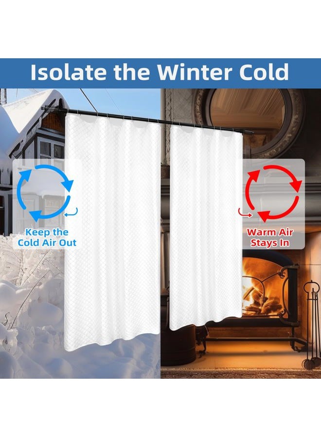 DriftAway Soundproof Thermal Insulated Curtain Liner for Bedroom Room Darkening Light Blocking Quilted Thermal Liner for Cold and Heat Blocking Sound Dampening 2 PCS Each Size 50 Inches by 80 Inches - Image 5