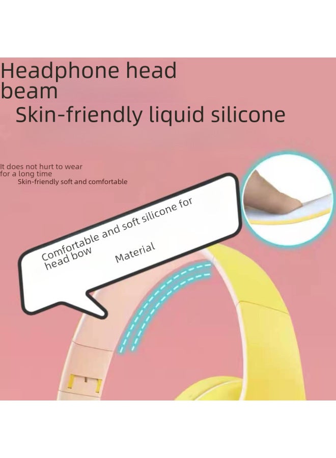 Neutral New B39 Luminous Wireless Headset Headband Call Folding Card Headset Bluetooth Headset - Image 2