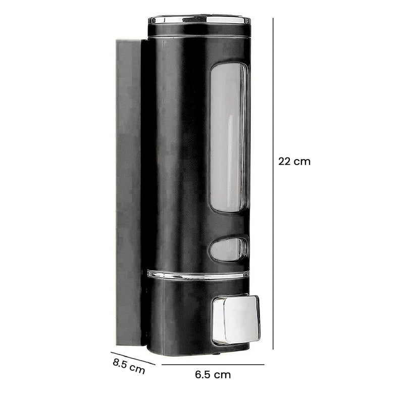 Zureni Zureni Liquid Soap Dispenser Refillable Multipurpose Bathroom Accessories Hand & Dishwasher Sanitizer Lotion Pump Bottle for Home Kitchen Wash Basin (Black, Pack of 1) - Image 3