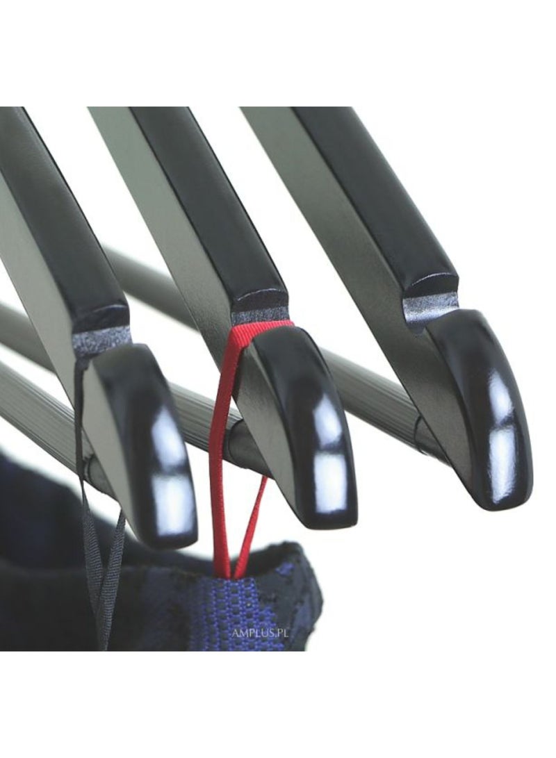 ORTUK 12pcs Clothes Hangers Plastic Coat Hanger, Non Slip Cut Notches Suit Hangers, 360° Rotatable Metal Hook Space Saving Closet Hangers, Heavy Duty Plastic Hangers Jackets, Shirts, Pants, Blouses, Dresses - Image 5