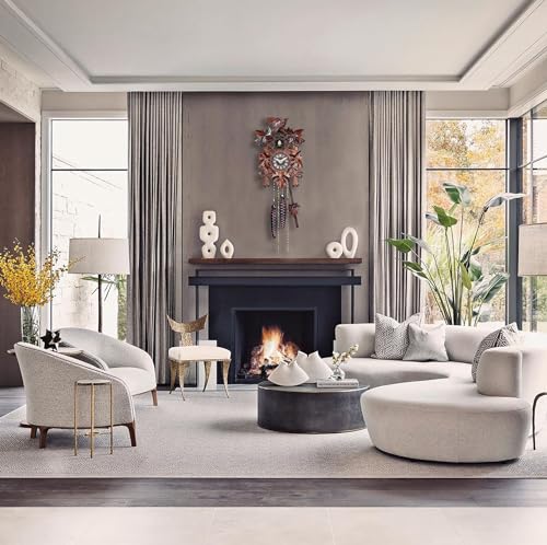 Engstler Quartz Cuckoo Clock 5-Leaves, Bird, Size: 8 inch, EN 522 Q - Image 2