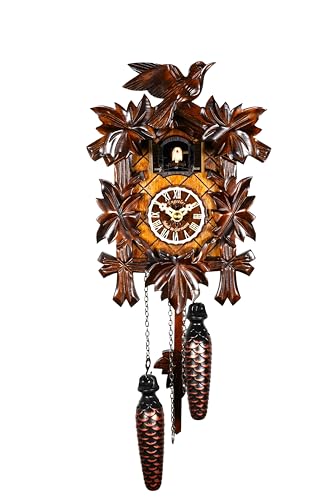 Engstler Quartz Cuckoo Clock 5-Leaves, Bird, Size: 8 inch, EN 522 Q - Image 1