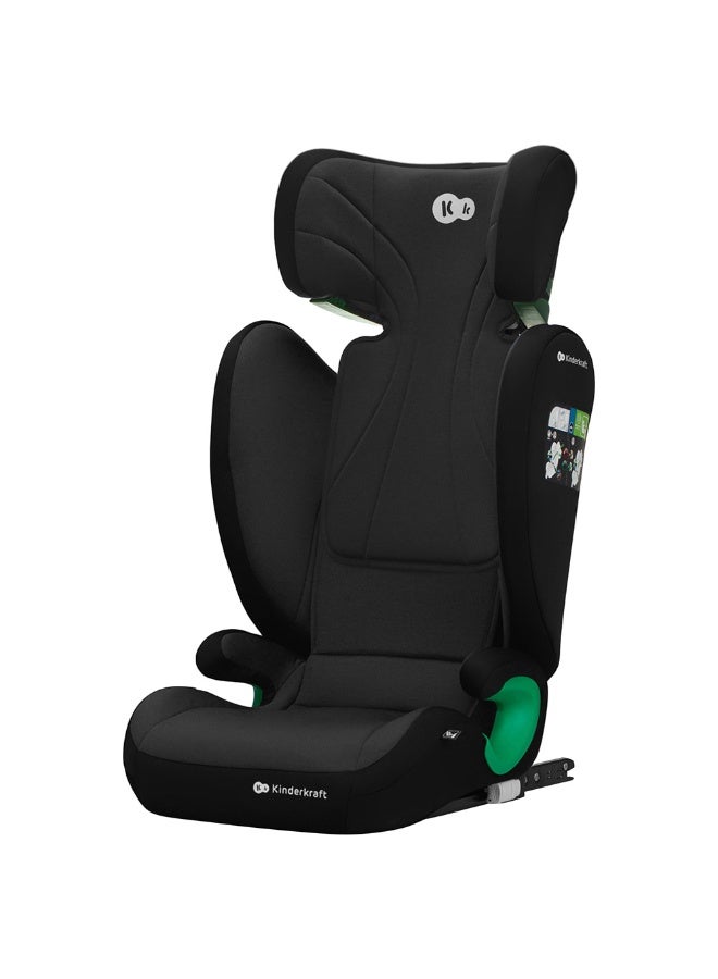 Kinderkraft JUNIOR FIX 2 - i-Size Convertible Car Seat – 3.5–12 Years (100–150 cm) with ISOFIX - Graphite Black - Image 1