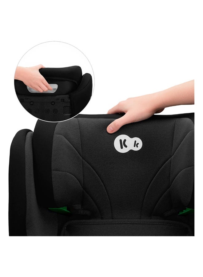 Kinderkraft JUNIOR FIX 2 - i-Size Convertible Car Seat – 3.5–12 Years (100–150 cm) with ISOFIX - Graphite Black - Image 4