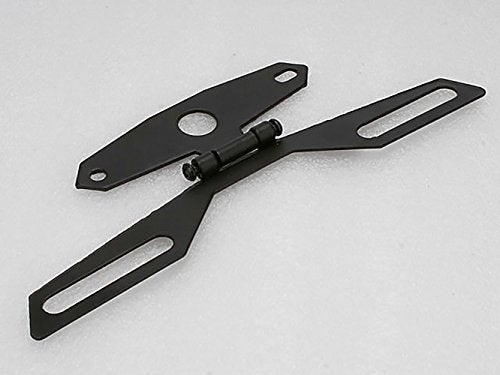 Yibid Universal Mini License Plate Tail Brake Light Tag Holder Folding Bracket Mount for Motorcycle Suzuki Kawasaki Ducati Honda Chopper Bobber Racer Cruiser Dirt Sports ATV 4x4 off road Street Bikes - Image 3
