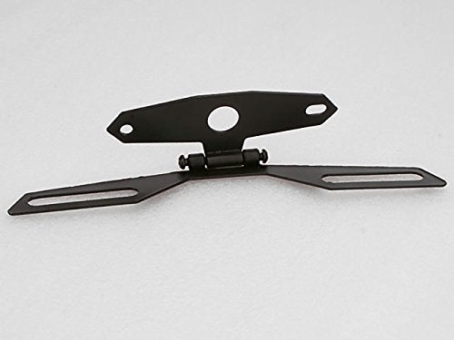 Yibid Universal Mini License Plate Tail Brake Light Tag Holder Folding Bracket Mount for Motorcycle Suzuki Kawasaki Ducati Honda Chopper Bobber Racer Cruiser Dirt Sports ATV 4x4 off road Street Bikes - Image 2
