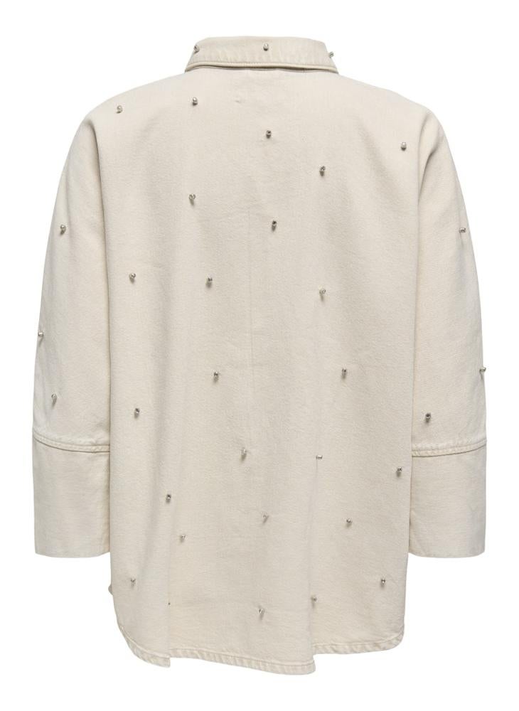 ONLY - Rhinestone Oversized Shirt - Image 1