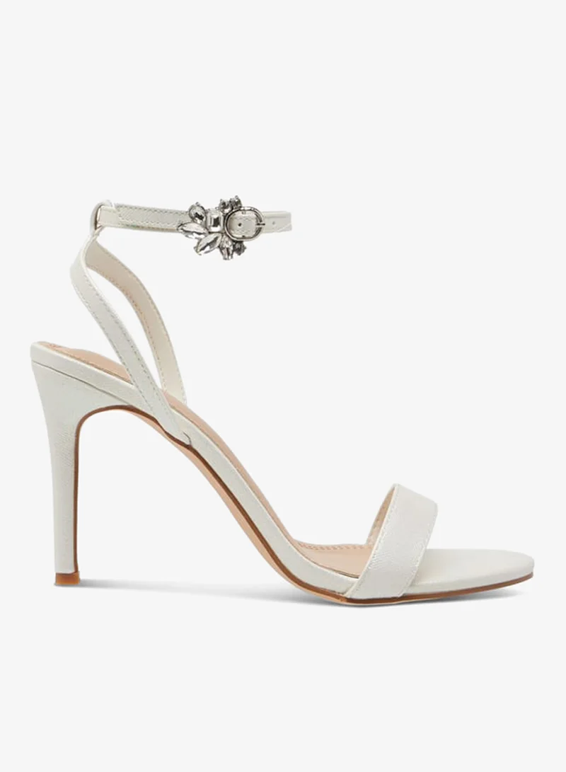 Flora Bella By Shoexpress Women Embellished Sandals with Stiletto Heels and Buckle Closure Ramadan Collection
