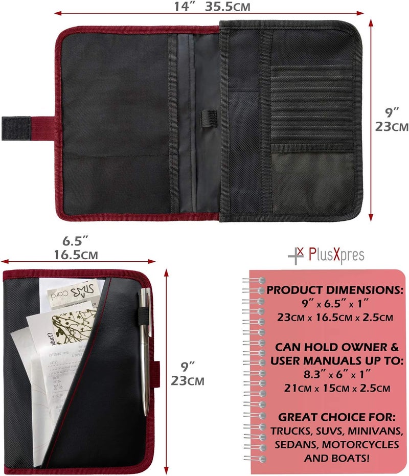 PlusXpres Glove Box Console Organizer Red - Image 4
