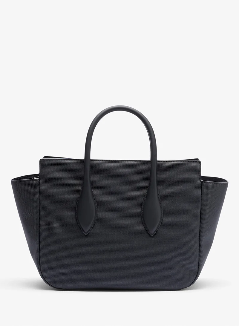 لاكوست حقيبة ساتشيل بمقبض علوي بشعار