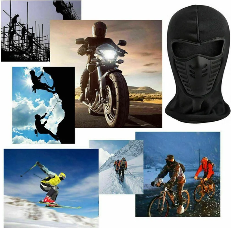 Nikadu Unisex Windproof Thermal Fleece Ski Mask Cyclist Mask Biker Mask